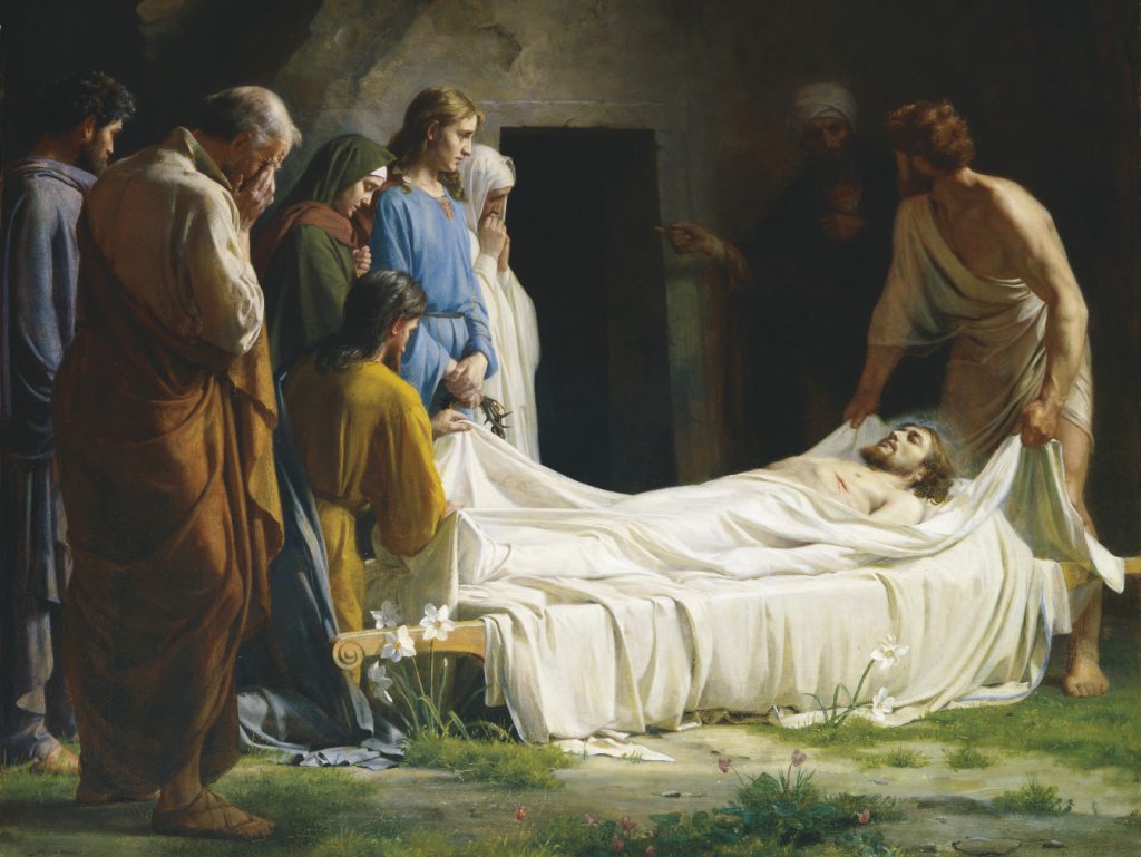 Jesus is Laid in the Tomb by Carl Bloch