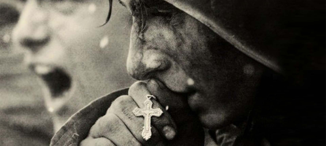 World War II Soldier with rosary