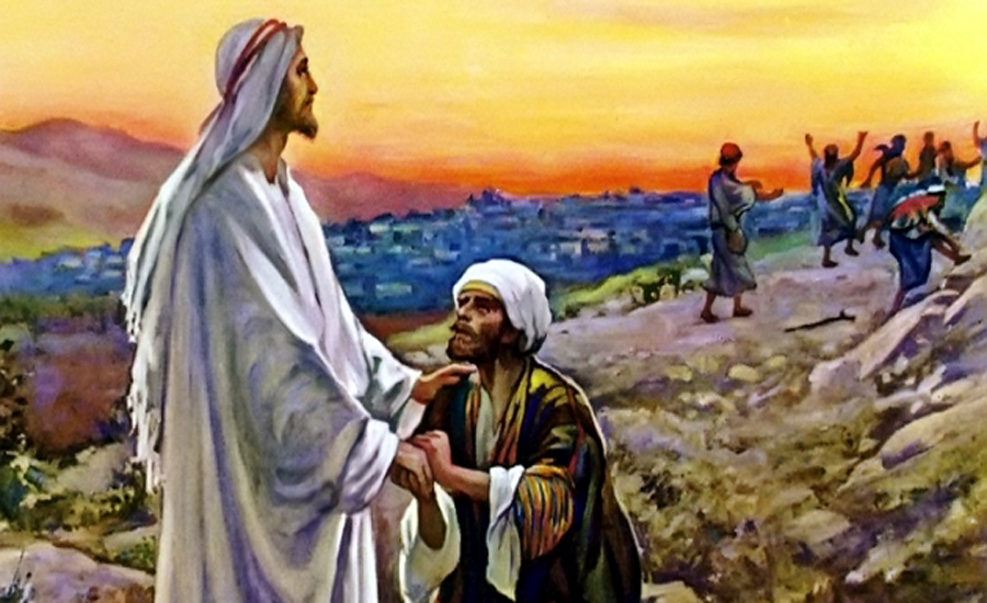 Jesus heals ten lepers