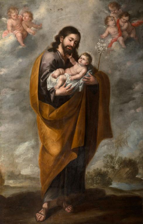 St. Joseph holding the Christ Child