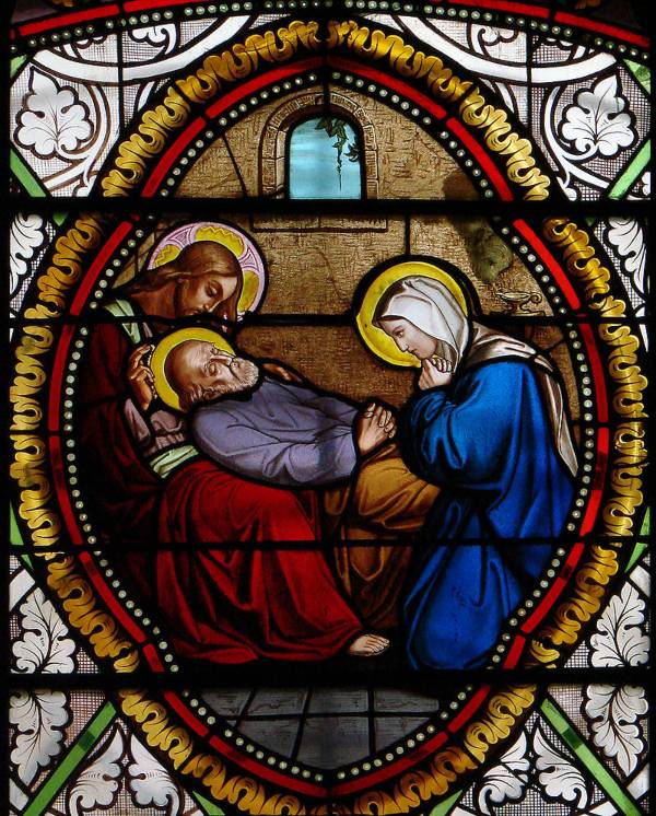 St. Joseph, dying in the presence of Jesus and Mary