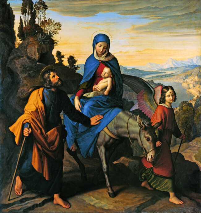 The Flight into Egypt - Julius Schnorr von Carolsfeld